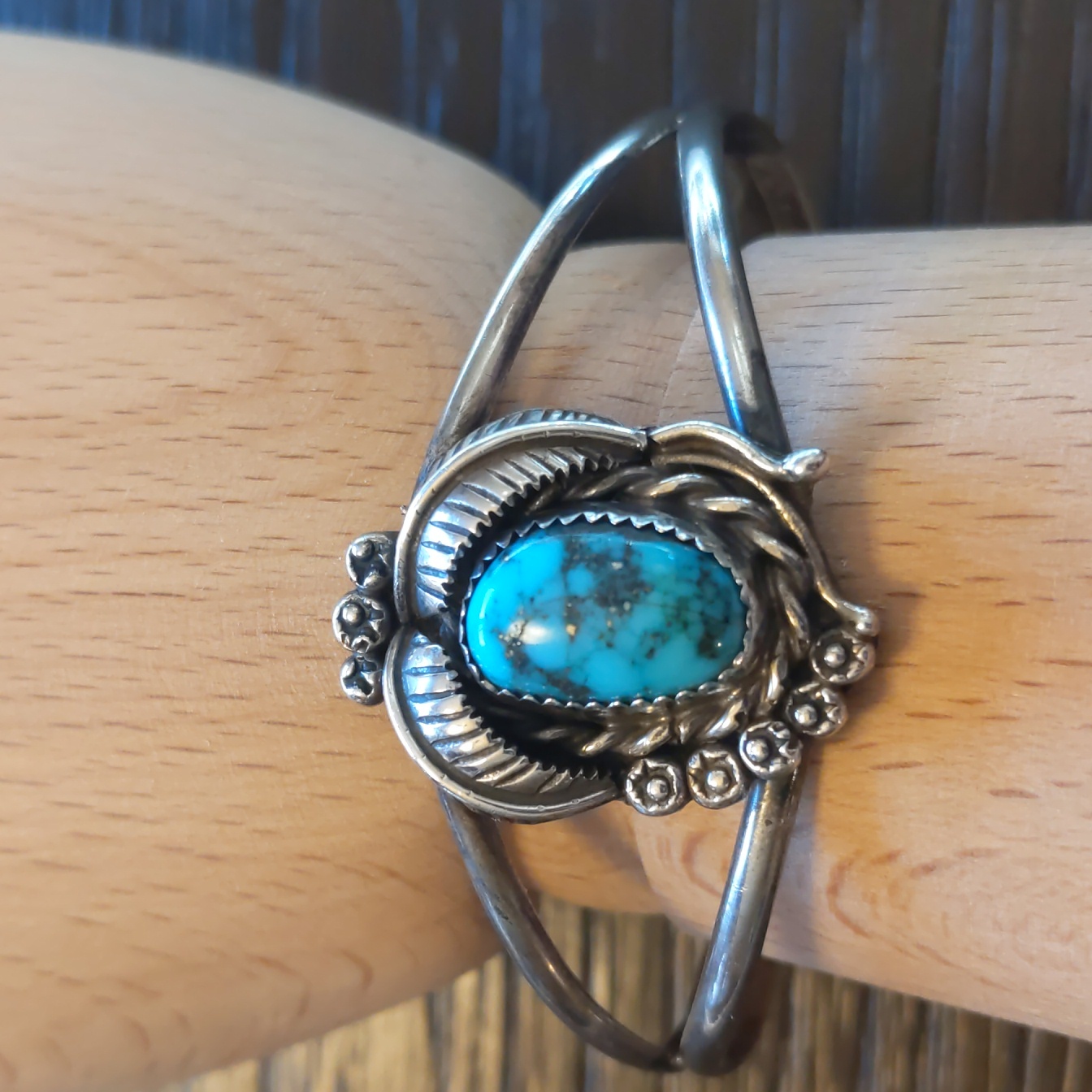 Vintage Navajo Turquoise Cuff Bracelet